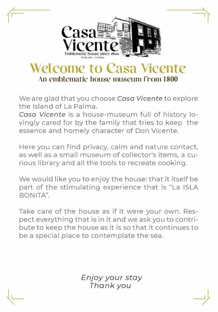 Casa Vicente Vista Al Mar Y Montana Villa Breña Alta Eksteriør bilde